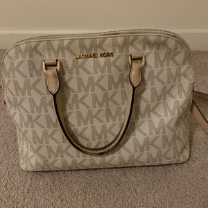White Michael Kore Purse